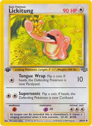 Lickitung 038/64 - Jungle 1st Edition