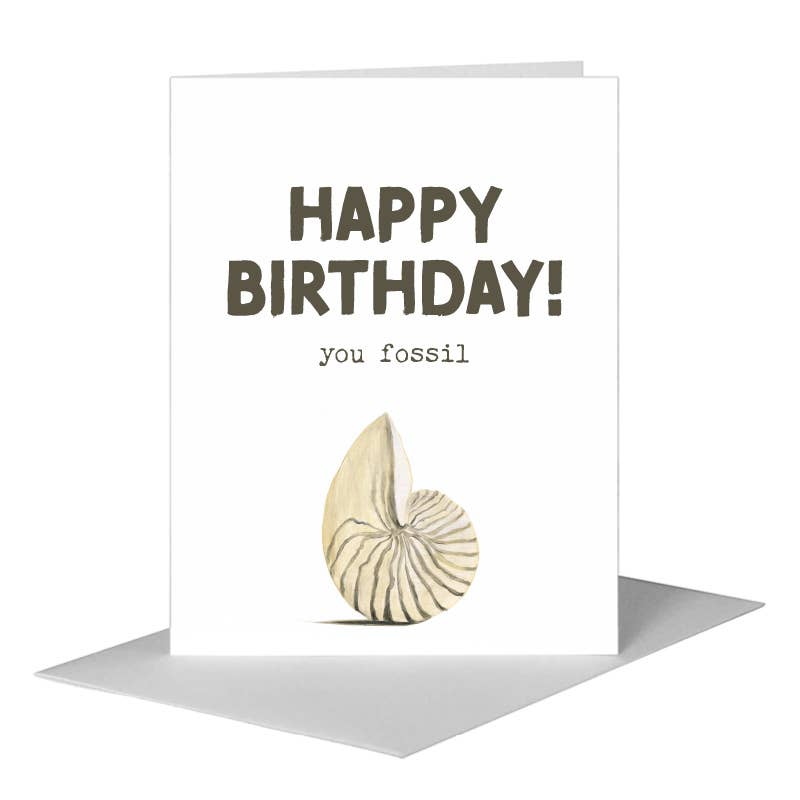 Upright Sea Shell, Greeting Card (#8258D)
