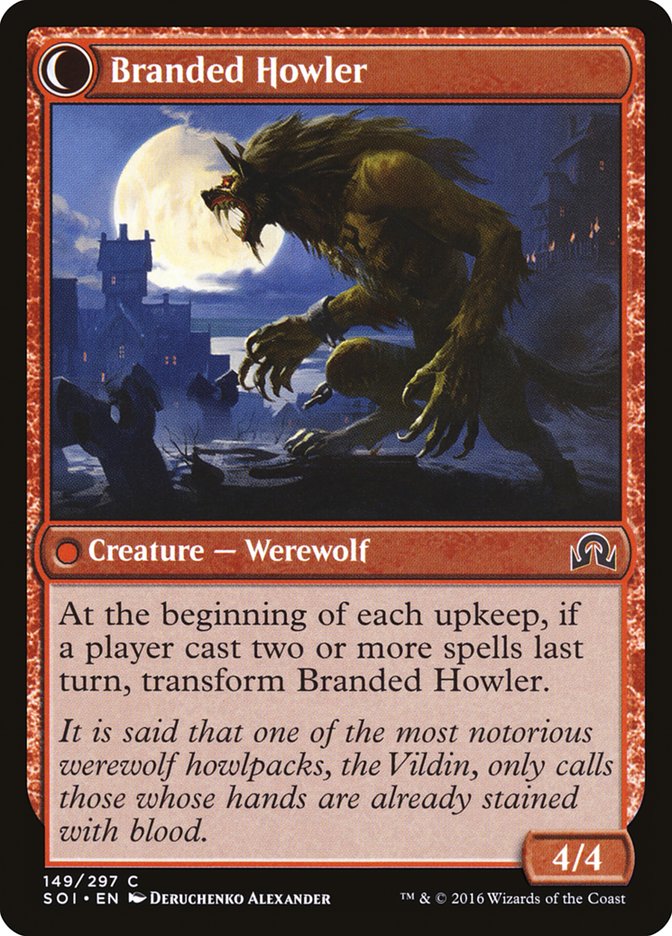 Convicted Killer // Branded Howler (SOI-149) - Shadows over Innistrad: (Double Faced Transform) Foil