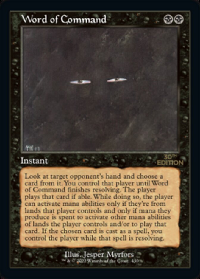 Word of Command (30A-430) - 30th Anniversary Edition