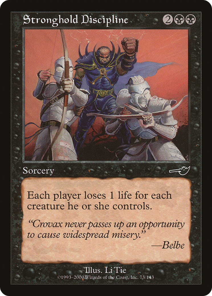 Stronghold Discipline (NMS-073) - Nemesis Foil