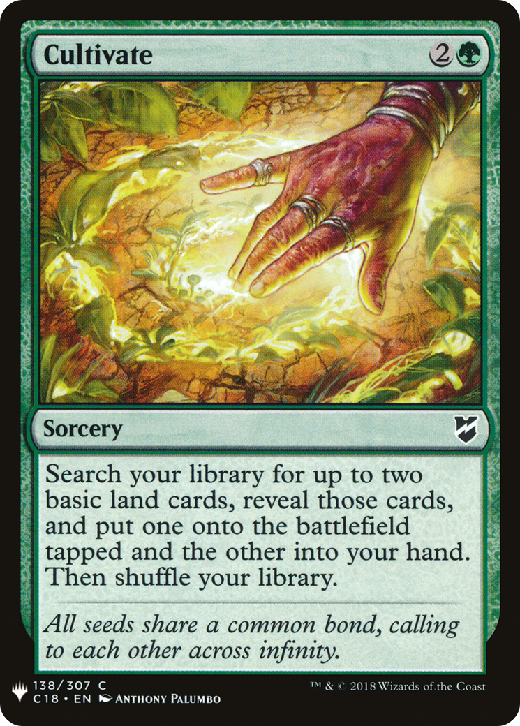 Cultivate (LIST-C18-138) - The List