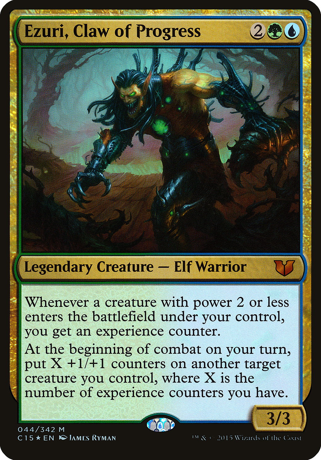 Ezuri, Claw of Progress (OVER-044) - Commander 2015 Oversized Foil