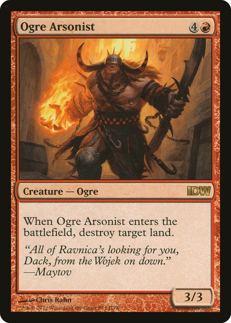Ogre Arsonist (MEDIA-011) - IDW Comics Inserts