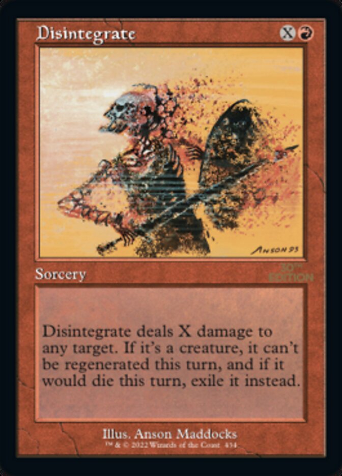 Disintegrate (Retro Frame) (30A-434) - 30th Anniversary Edition
