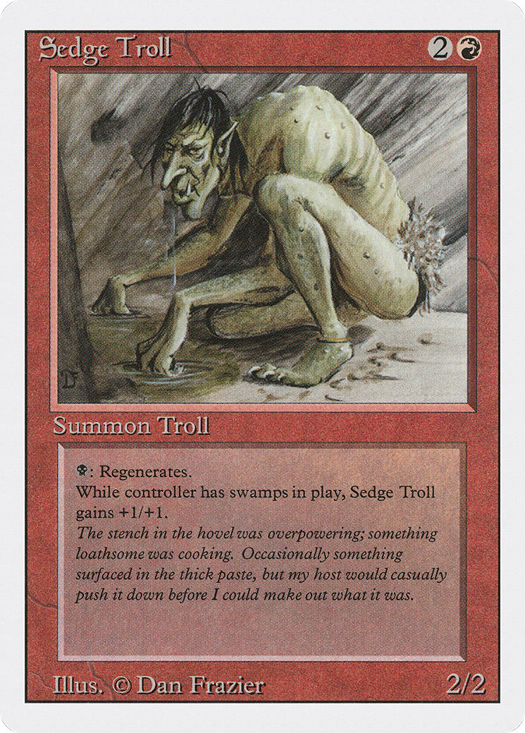 Sedge Troll (3ED-174) - Revised Edition