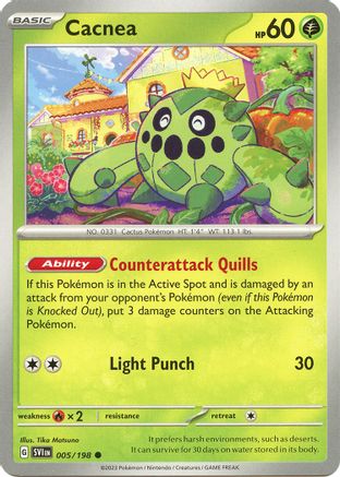Cacnea 005/198 - SV01 Scarlet & Violet Base Set