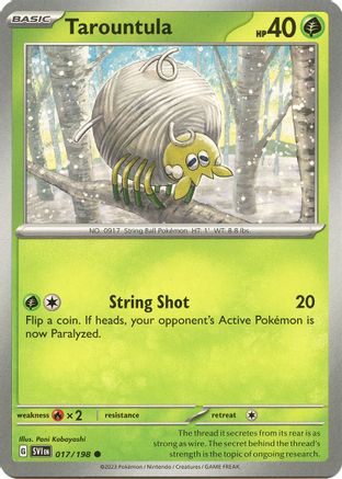 Tarountula 017/198 - SV01 Scarlet & Violet Base Set Reverse Holofoil