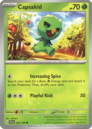 Capsakid 028/198 - SV01 Scarlet & Violet Base Set Reverse Holofoil