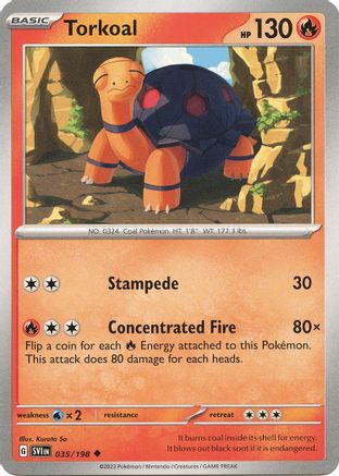 Torkoal 035/198 - SV01 Scarlet & Violet Base Set