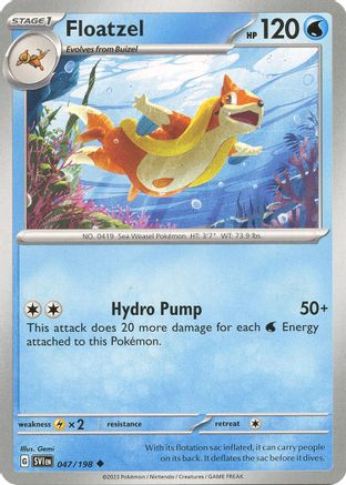 Floatzel 047/198 - SV01 Scarlet & Violet Base Set Reverse Holofoil