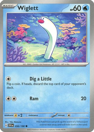 Wiglett 056/198 - SV01 Scarlet & Violet Base Set Reverse Holofoil