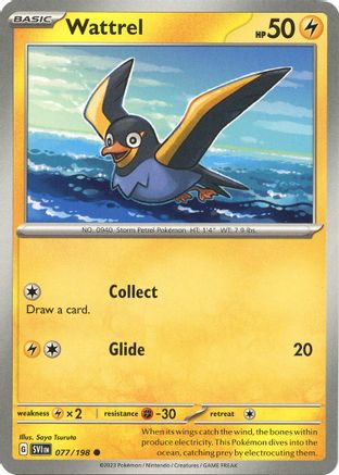 Wattrel 077/198 - SV01 Scarlet & Violet Base Set Reverse Holofoil