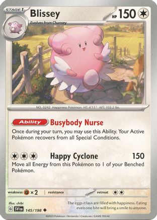 Blissey 145/198 - SV01 Scarlet & Violet Base Set