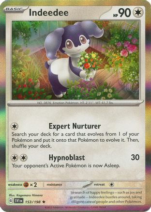 Indeedee 153/198 - SV01 Scarlet & Violet Base Set Reverse Holofoil