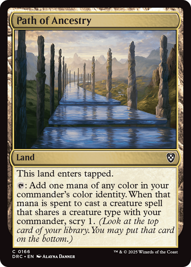 Path of Ancestry (DRC-166) - Commander: Aetherdrift