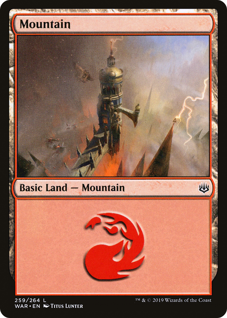 Mountain (WAR-259) - War of the Spark Foil