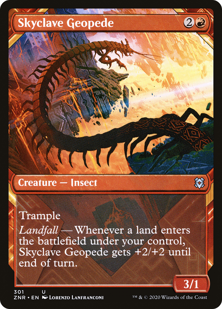 Skyclave Geopede (ZNR-301) - Zendikar Rising: (Showcase)