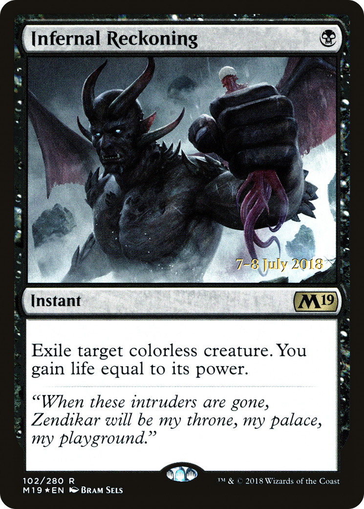 Infernal Reckoning (PRE-102S) - Core Set 2019 Promos Foil