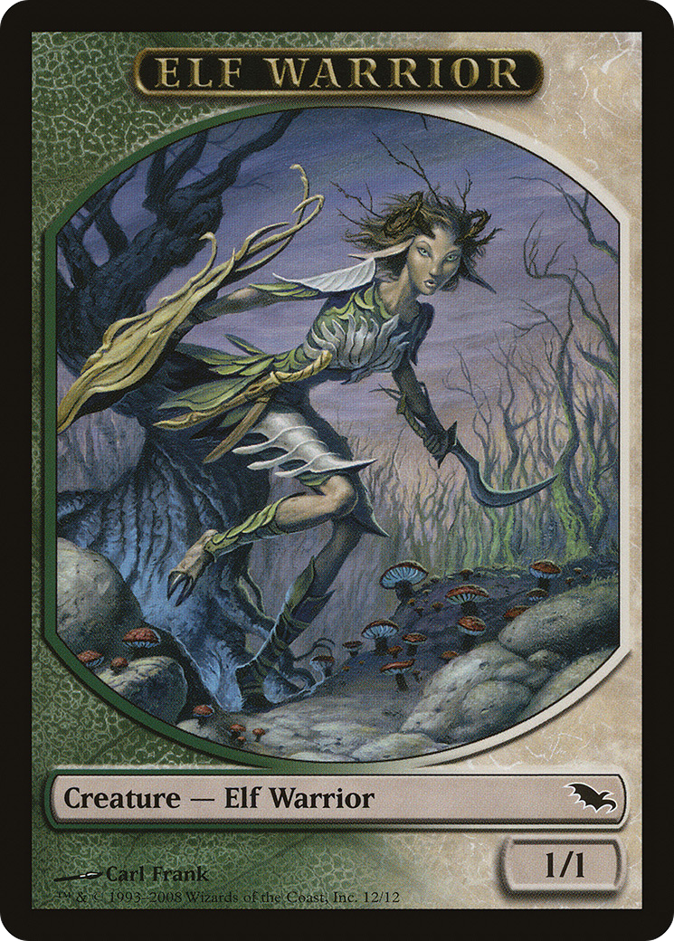 Elf Warrior (SHM-012) - Shadowmoor Tokens
