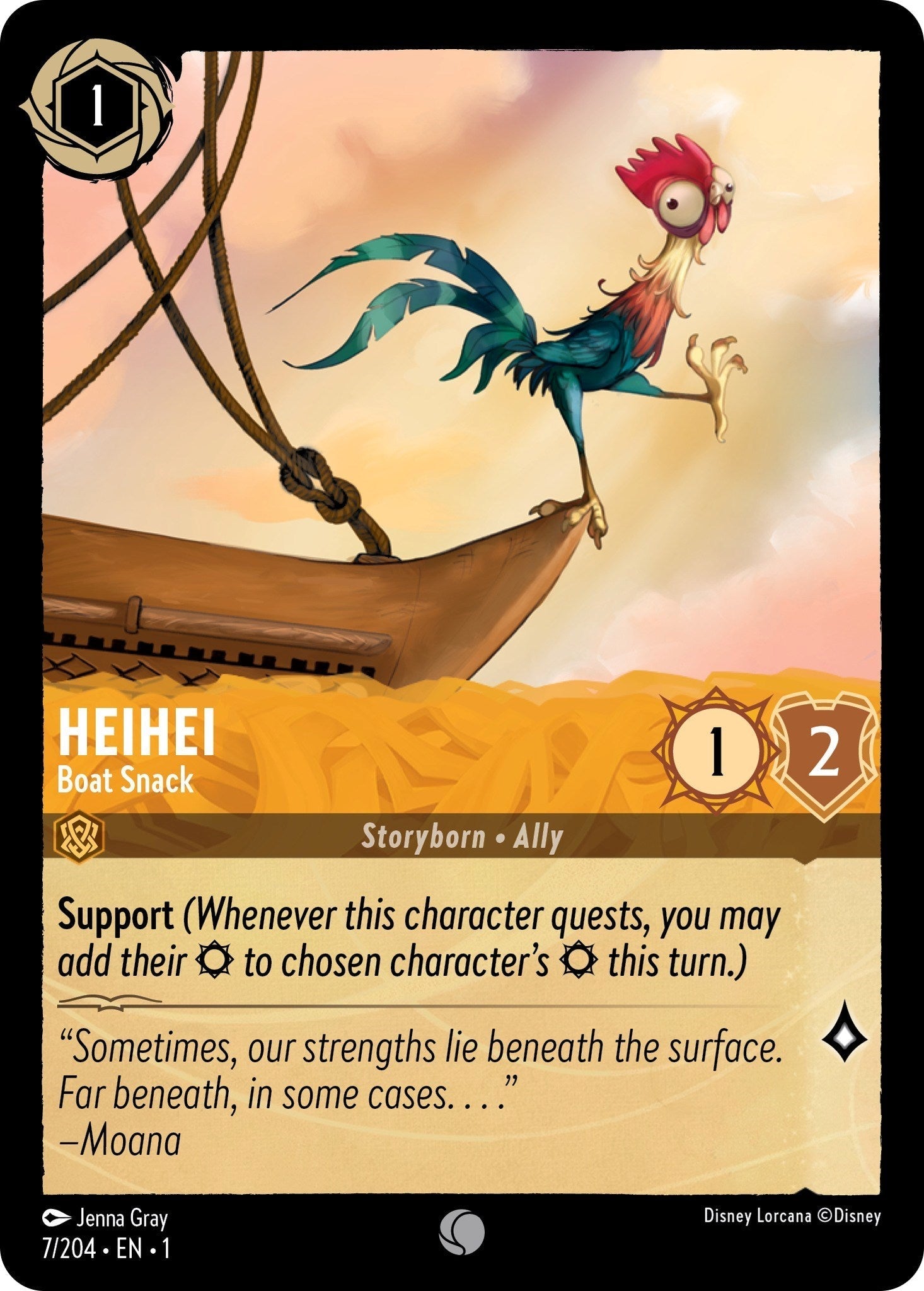 Heihei - Boat Snack (7/204) - The First Chapter Cold Foil