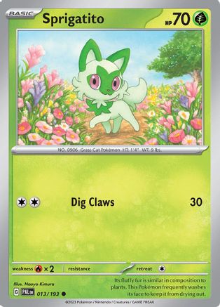 Sprigatito 013/193 - SV02 Paldea Evolved Reverse Holofoil