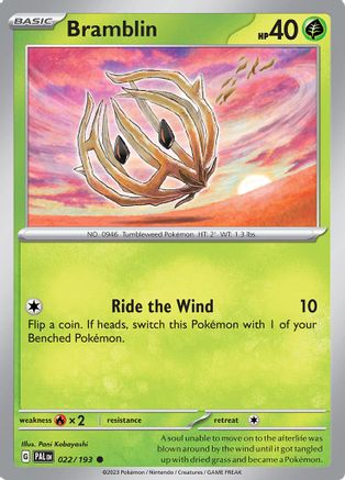 Bramblin 022/193 - SV02 Paldea Evolved Reverse Holofoil