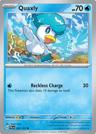 Quaxly 050/193 - SV02 Paldea Evolved Reverse Holofoil