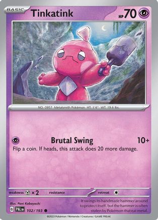 Tinkatink 102/193 - SV02 Paldea Evolved Reverse Holofoil