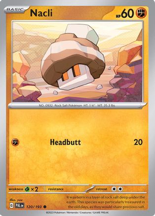 Nacli 120/193 - SV02 Paldea Evolved Reverse Holofoil
