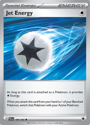 Jet Energy 190/193 - SV02 Paldea Evolved Reverse Holofoil