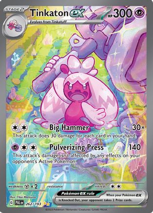 Tinkaton ex 262/193 - SV02 Paldea Evolved Holofoil