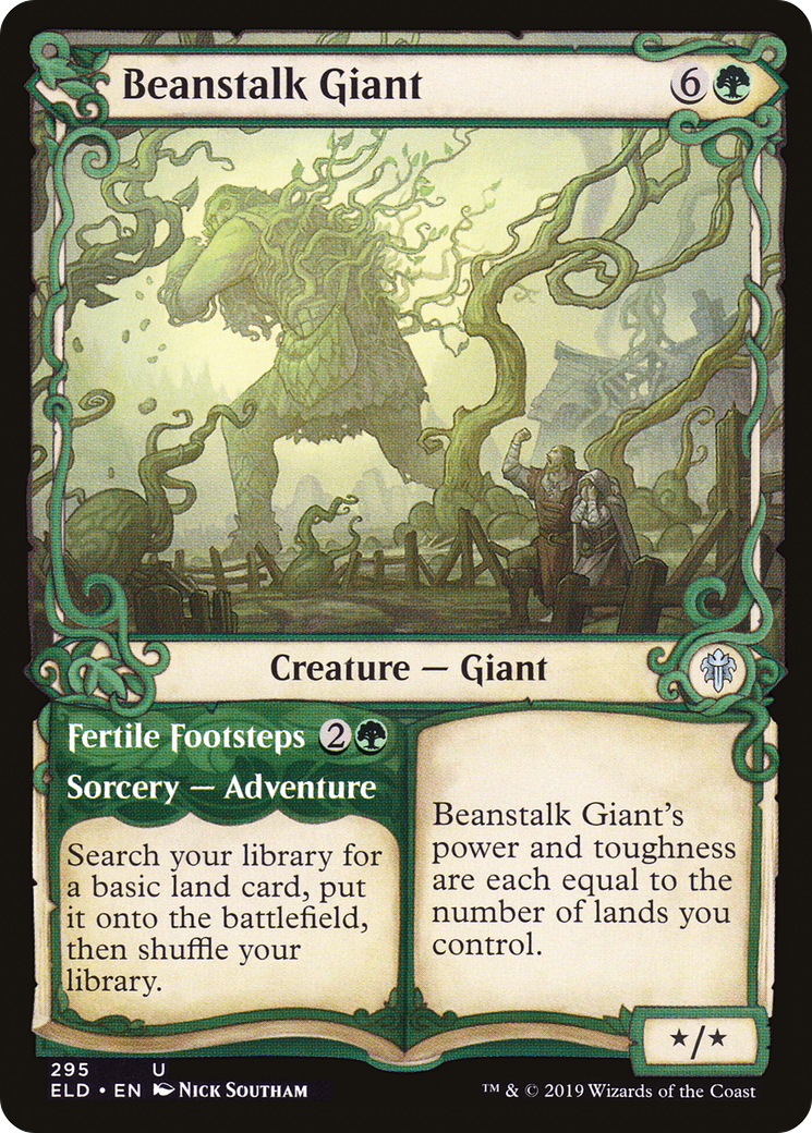 Beanstalk Giant // Fertile Footsteps (ELD-295) - Throne of Eldraine: (Showcase)