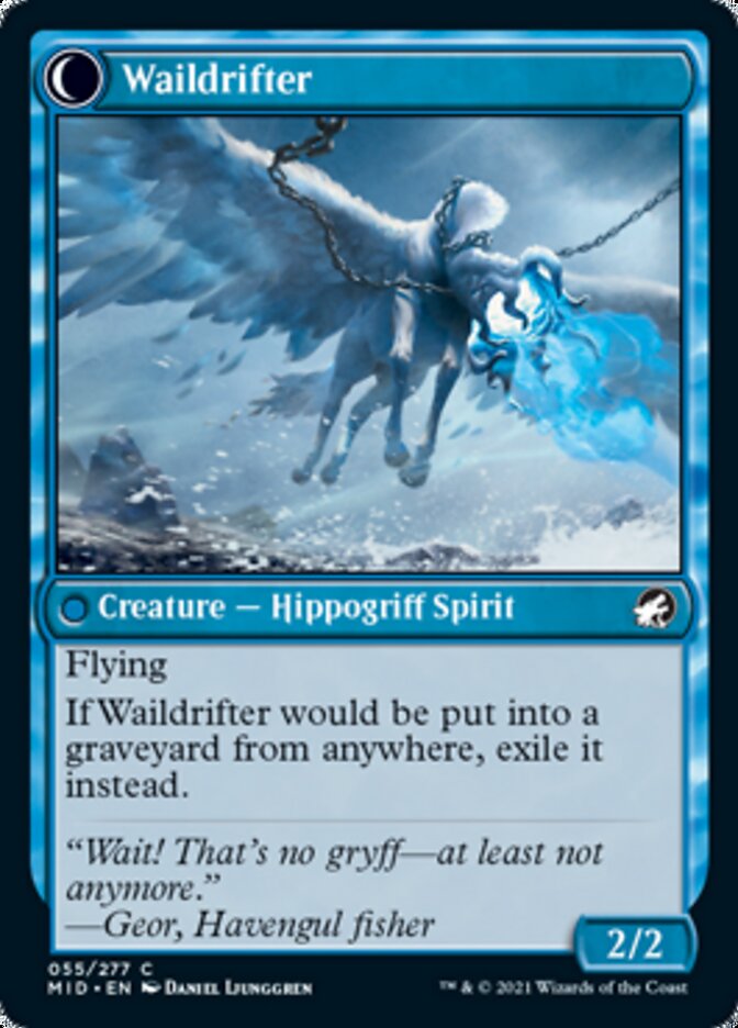 Galedrifter // Waildrifter (MID-055) - Innistrad: Midnight Hunt: (Double Faced Transform)