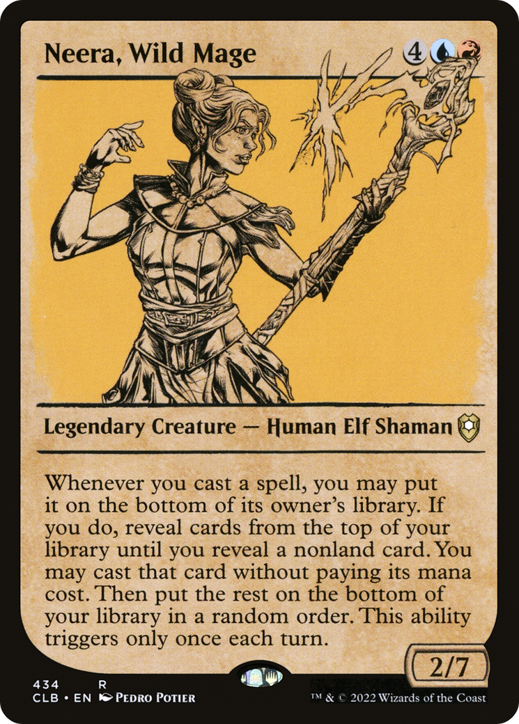 Neera, Wild Mage (CLB-434) - Commander Legends: Battle for Baldur's Gate: (Showcase)
