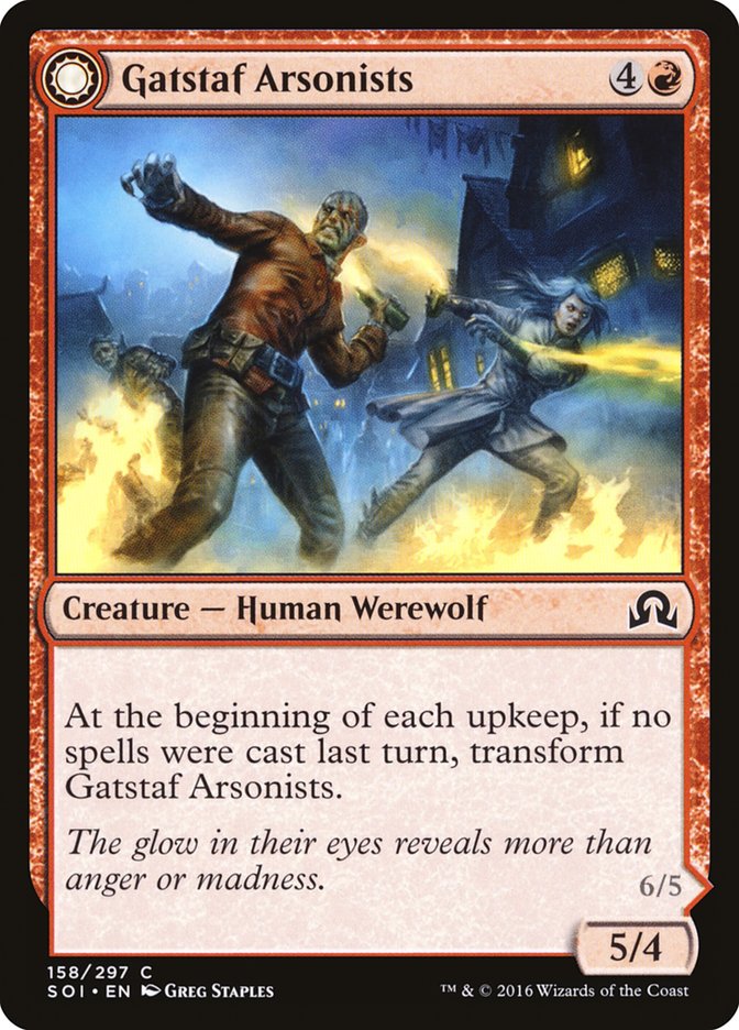 Gatstaf Arsonists // Gatstaf Ravagers (SOI-158) - Shadows over Innistrad: (Double Faced Transform)