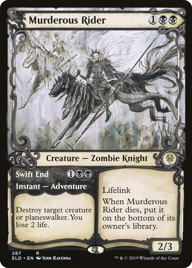 Murderous Rider // Swift End (ELD-287) - Throne of Eldraine: (Showcase)
