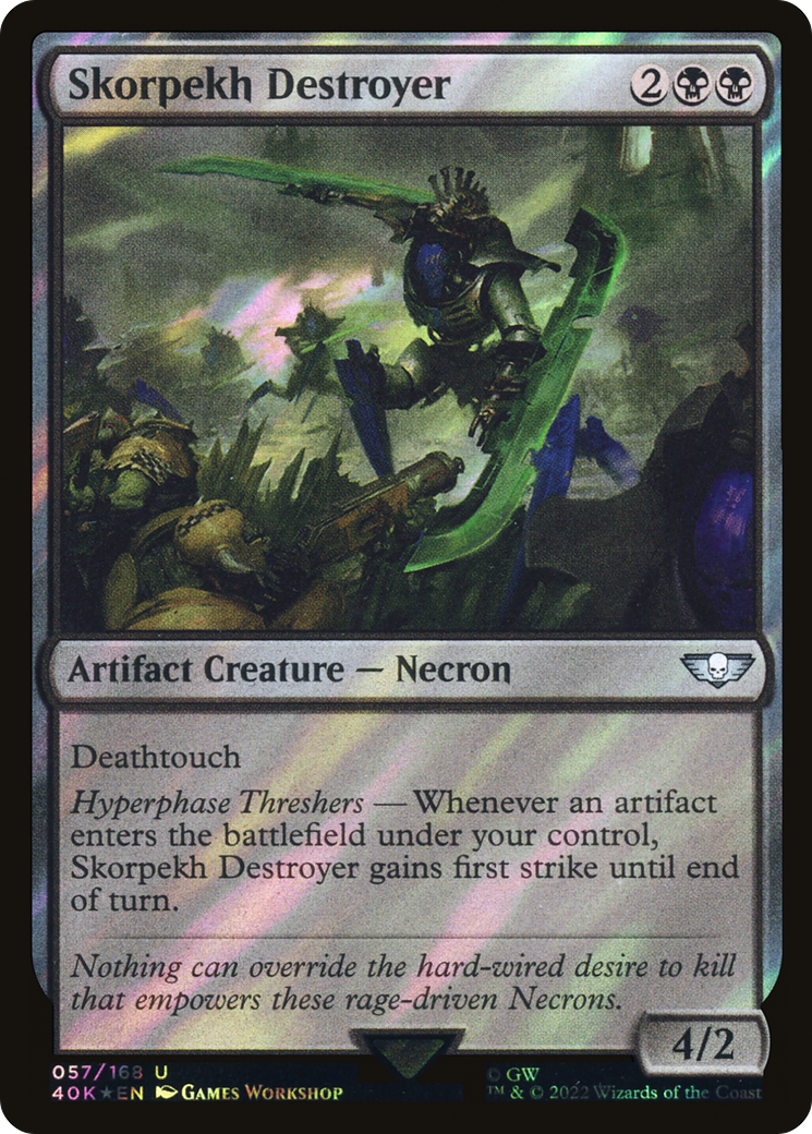 Skorpekh Destroyer (40K-57★) - Warhammer 40,000 Commander Foil
