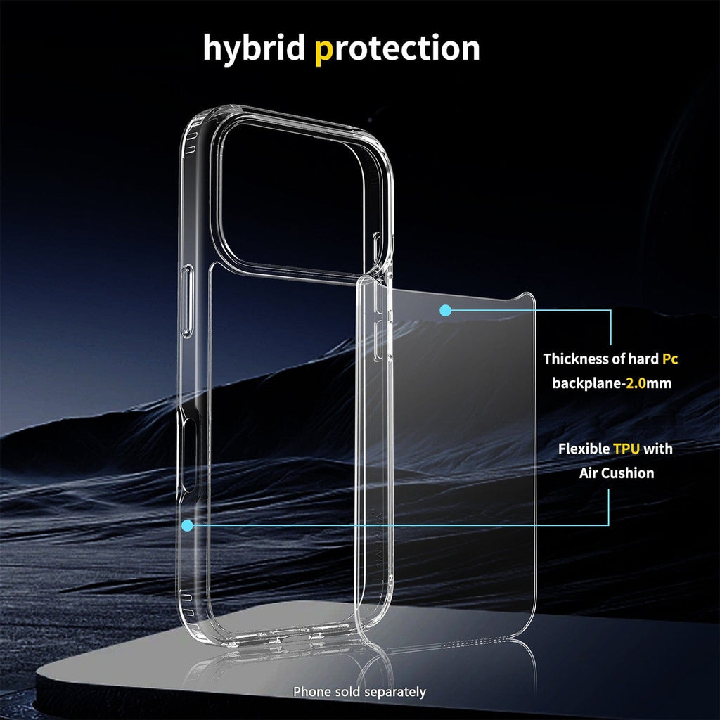 iPhone 17 Pro Max Clear Case - Slim, Anti-Slip Grip | Venture Series