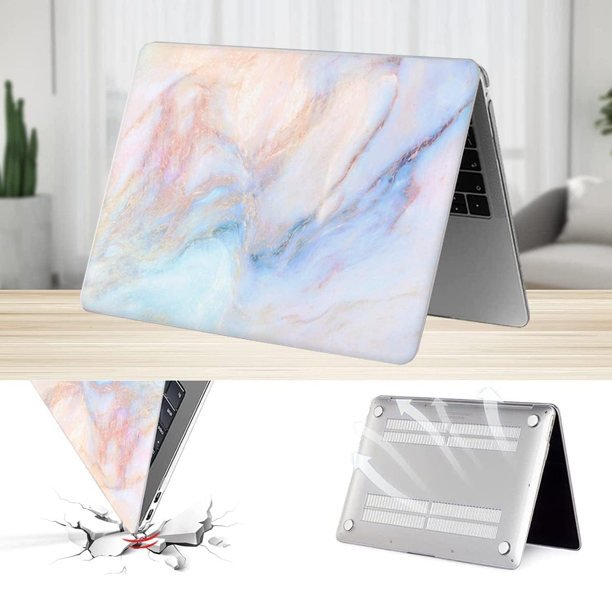 MacBook Pro 14-inch (M1–M5, M5 Pro/M5 Max) Case - Hybrid-Flex Blue Marble