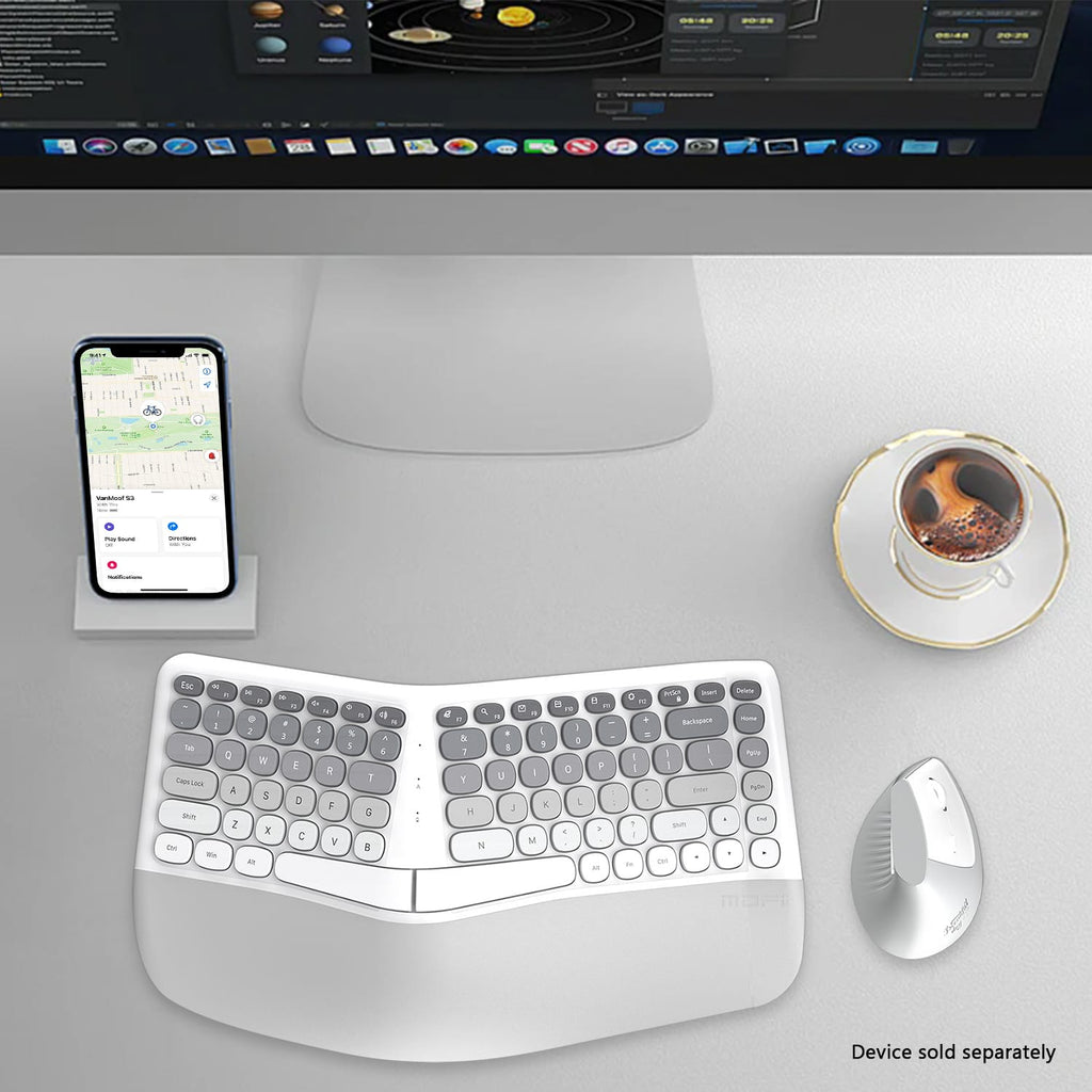 Wireless Keyboard & Mouse Combo - 85-Key RGB Keyboard