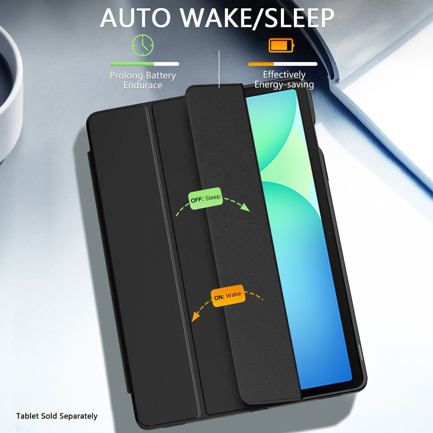 Samsung Galaxy Tab S10 FE Folio Case - Durable Lightweight Ergonomic Design | Venture Series