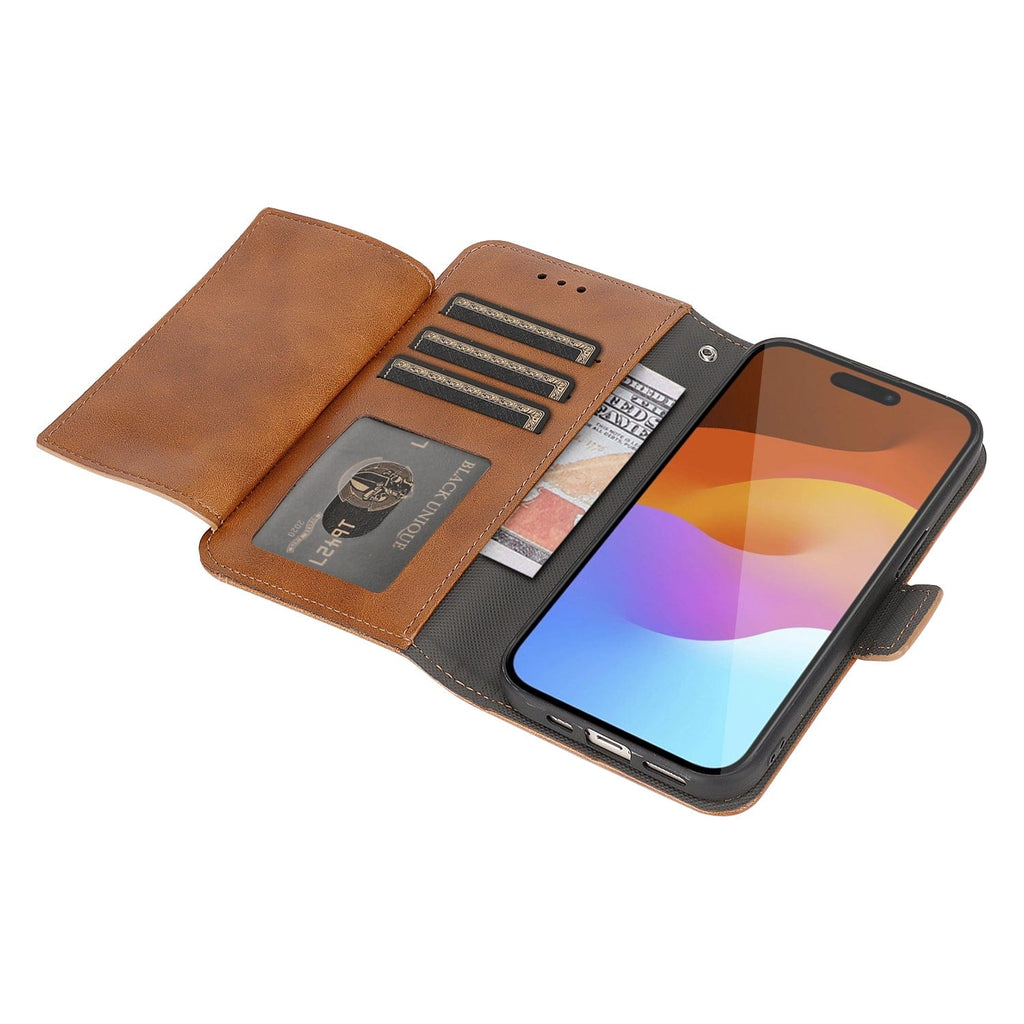 iPhone 15 Plus Leather Wallet Case with MagSafe - Card Holder | Indy Series
