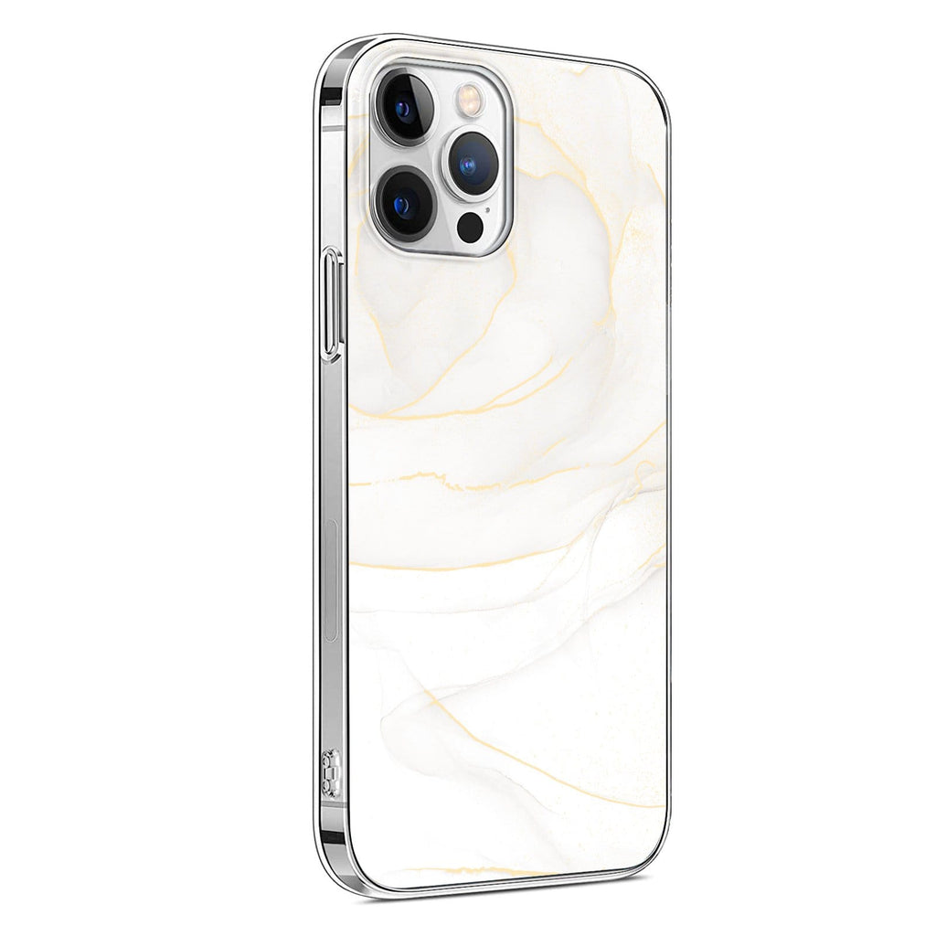 White Marble Series Case - iPhone 13 Pro Max