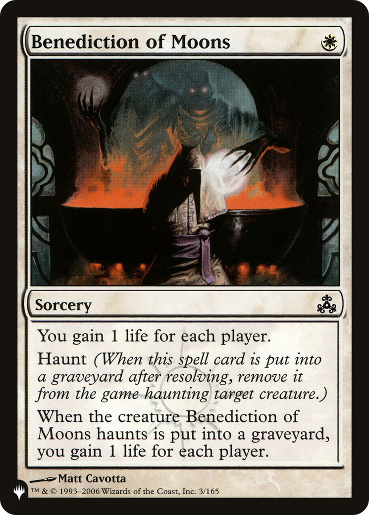 Benediction of Moons (LIST-3/165) - The List