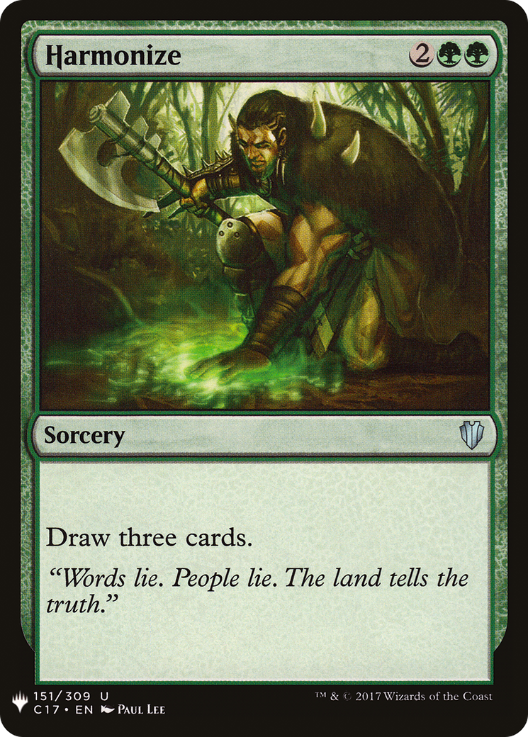 Harmonize (LIST-C17-151) - The List