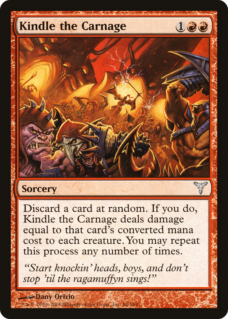 Kindle the Carnage (DIS-066) - Dissension