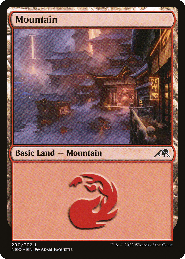 Mountain (NEO-290) - Kamigawa: Neon Dynasty
