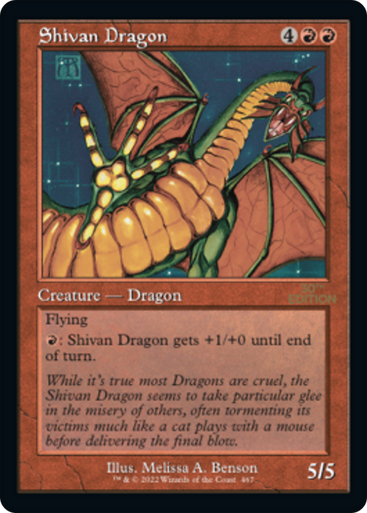 Shivan Dragon (30A-467) - 30th Anniversary Edition