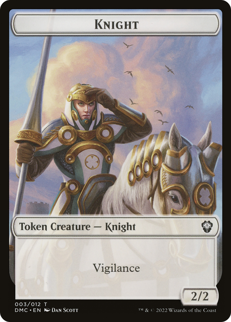 Knight (DMC-003) - Dominaria United Commander Tokens